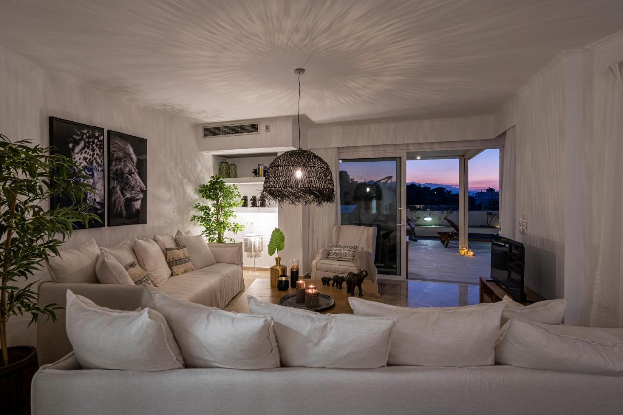 Helen Luxury Holiday House With Sea View 罗希姆诺 外观 照片