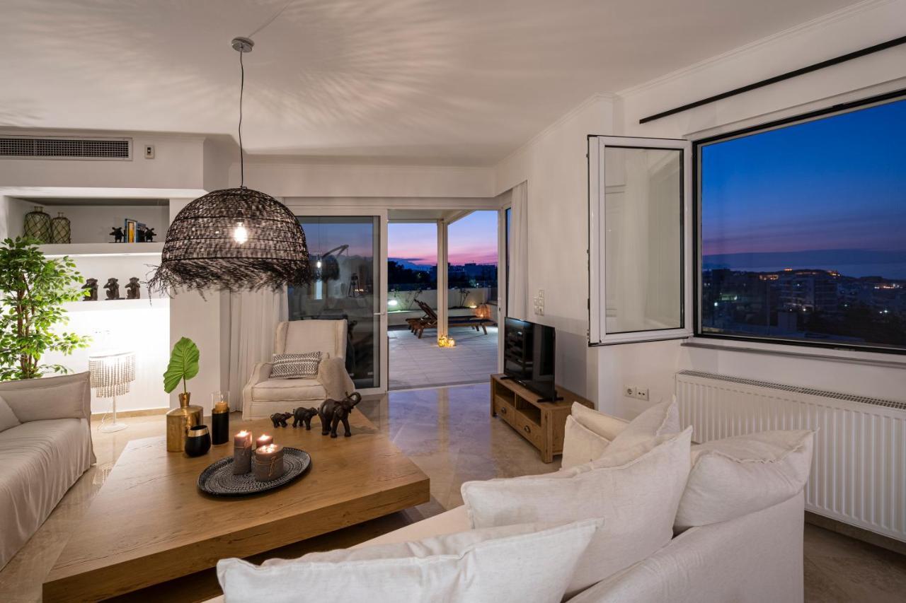 Helen Luxury Holiday House With Sea View 罗希姆诺 外观 照片